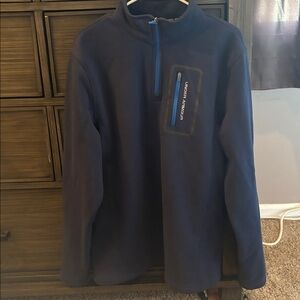 Under Armour Blue Half-Zip Pullover with Zippered Pocket